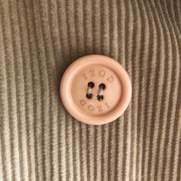 Izod Corduroy Tan Spring Jacket - Picture 3 of 4